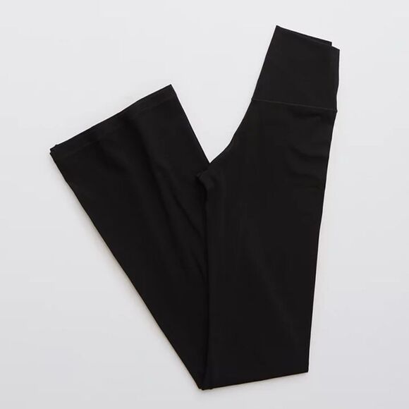 Aerie Offline Real Me HighWaisted Flare Legging Black NWT in packaging - Picture 5 of 8